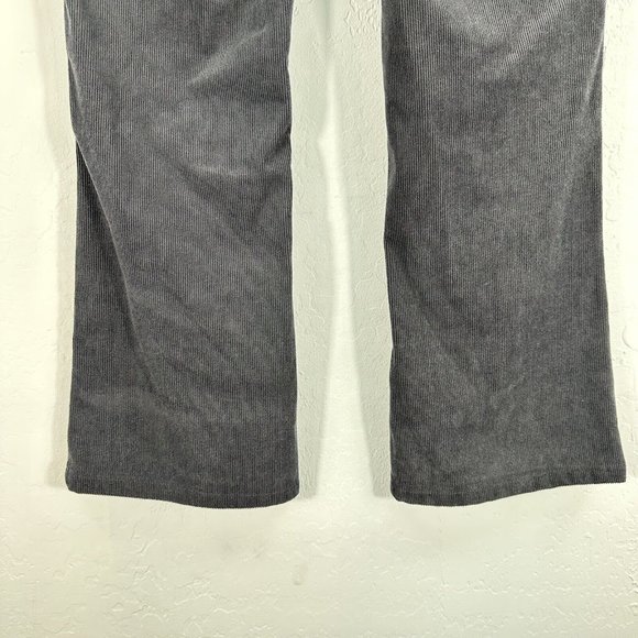 Harper Heritage Women’s Corduroy Pants M Bootcut Leg Gray Pockets - Picture 7 of 9